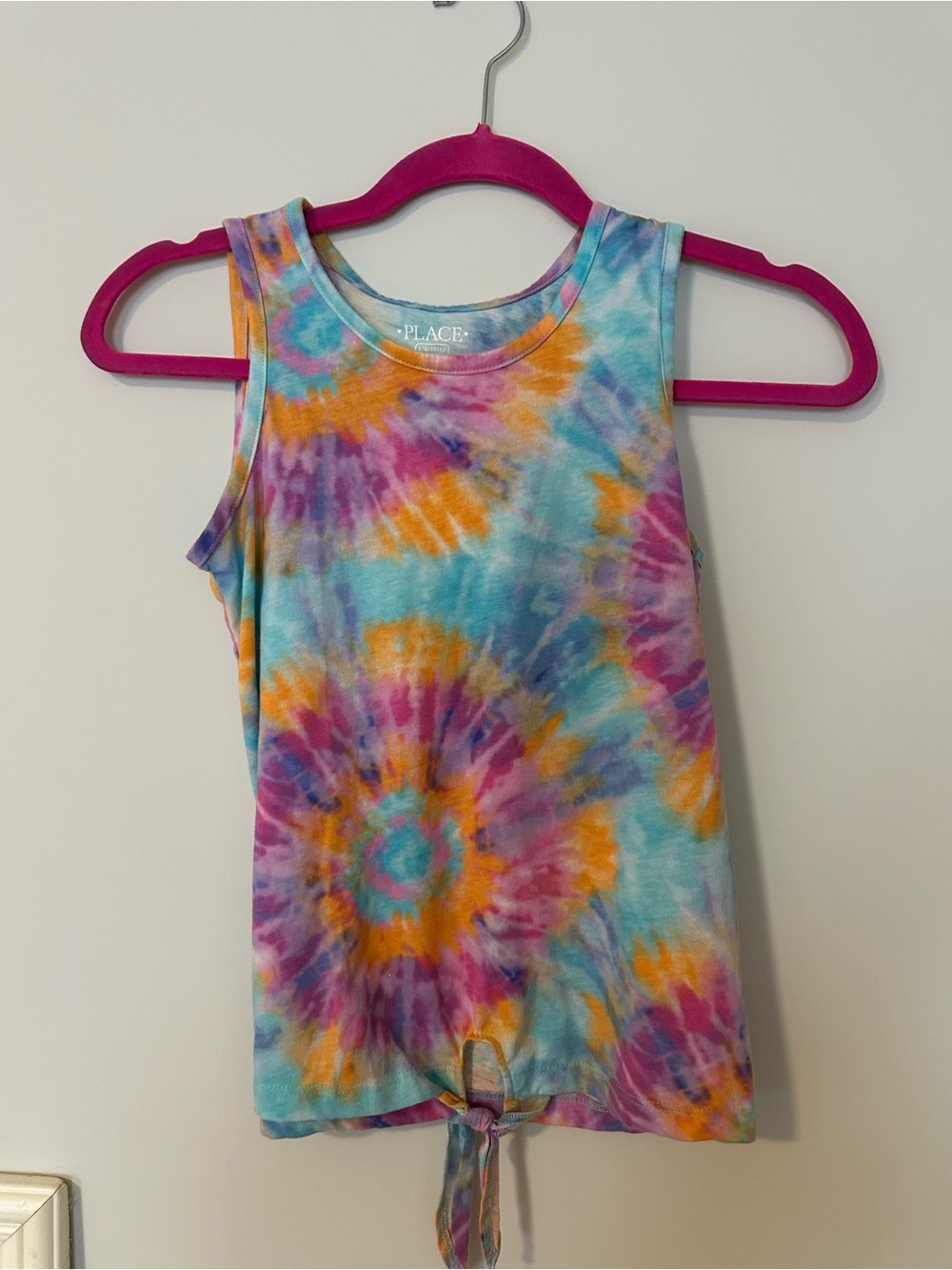Place Girls' Tie-Dye Tank Top - Blue, Purple, Orange
